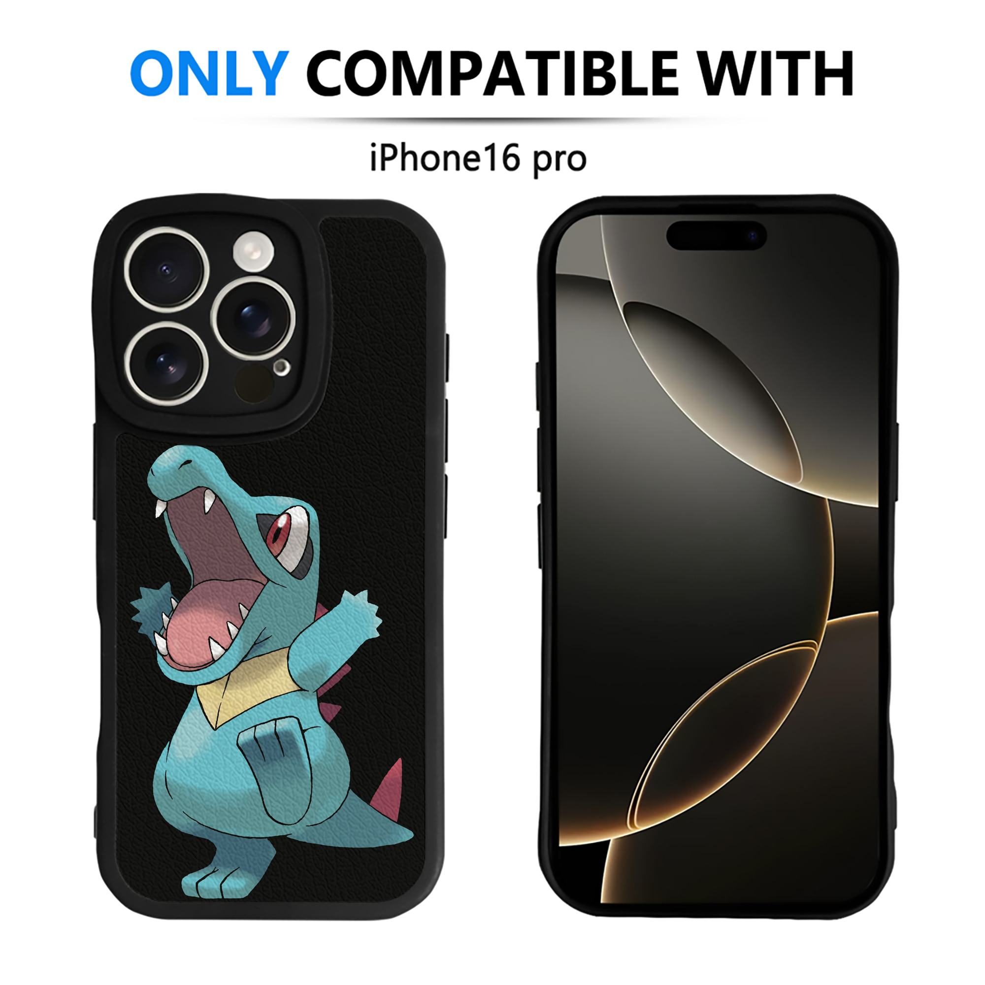 （画像用） ポケットモンスター Pokémon 【iPhone 16シリーズ対応】シリコンスマホケース（レザー調） 材質：シリコン